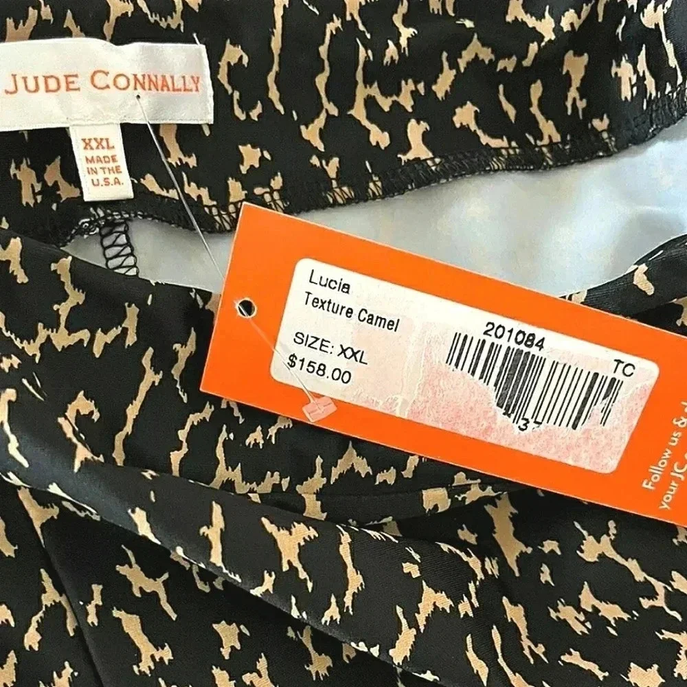 Jude Connally XXL Crop Resort Cruise Leggings Capris Travel Stretch Pull-On New